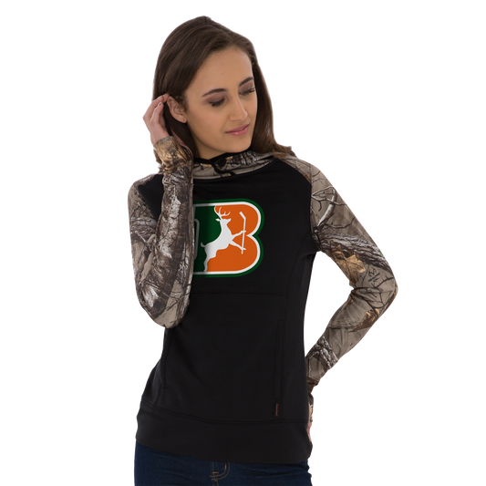 Hoodie noir camo REALTREE - Femme